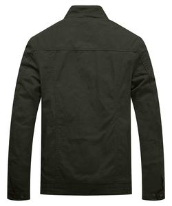 Chaqueta lavada de lona de algodón de alta calidad, ropa de trabajo para hombre, chaquetas holgadas de talla grande con múltiples bolsillos y cremallera para hombre, chaquetas para hombre - Product Image 2