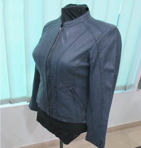 Chaqueta de cuero de locomotora para mujer, chaqueta fina de cuero para otoño e invierno, venta al por mayor - Product Image 3