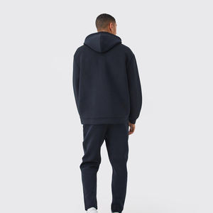 Ensemble de survêtement streetwear d'hiver pour homme, sweat à capuche et pantalon de jogging, respirant, coupe-vent, imprimé, 100% coton, service OEM - Product Image 3