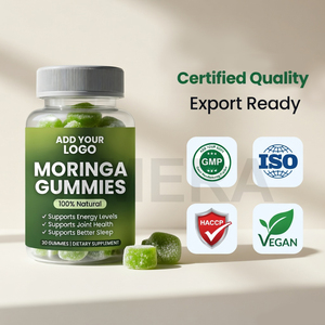 Gummies à l'extrait de feuilles de Moringa à marque privée, saveur naturelle, fabricant en gros de compléments alimentaires OEM/ODM - Product Image 4