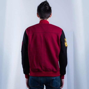 Custom Varsity <b>Jacket</b> <b>Men</b> Embroidery Logo Chenille Patch Letterman <b>Baseball</b> Bomber <b>Jackets</b> Wholesale Streetwear Manufacturer - Product Image 3