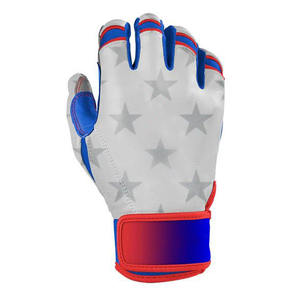 Gants de frappeur de baseball en cuir à manchette courte pour hommes, matériaux respirants de haute qualité, personnalisables OEM pour la position de receveur - Product Image 4