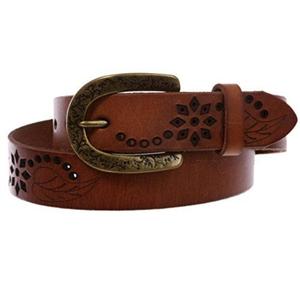 Cinturones de Cuero Genuino Estilo Country Vintage con Hebilla Metálica Acabado Plateado Diseños Ecológicos y Duraderos Cinturones para Hombre Mayorista - Product Image 3