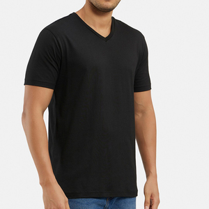 Nouveau T-shirt décontracté pour homme 100 % coton à col rond et manches courtes, anti-plis et respirant, imprimé uni, nouveau design respirant - Product Image 3