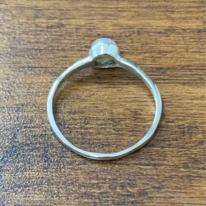 Unisex 925 Sterling Silver <b>Moonstone</b> <b>Ring</b> (1.4 Grams) Light Weight Minimalist Everyday Wear Gift Jewelry Accessories - Product Image 4