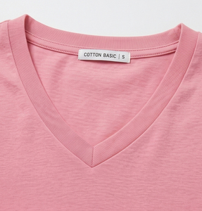 Custom V-Neck T-Shirt Women 100% Cotton Summer Tee Shirts Lightweight Short Sleeve <b>Tshirt</b> Streetwear Cotton V-Neck Tee Women's - Product Image 5