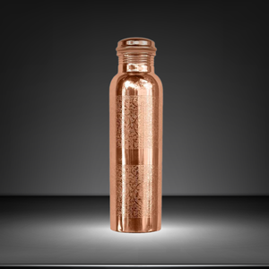 Peacock Printed Pure Copper Water Bottle 1000ml Leakproof Ayurvedic Drinking Bottle Custom Logo <b>Drinkware</b> - Product Image 2