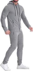 Nuevo conjunto deportivo de invierno para hombre, conjunto de 2 piezas, chándal informal con cremallera completa, conjunto deportivo para correr. - Product Image 2