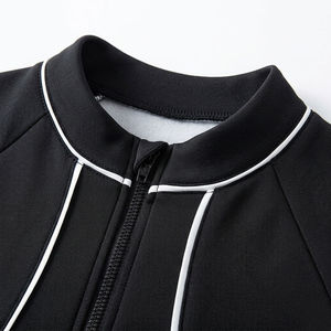 Ensemble de sport imprimé pour homme, maillot de compression à manches longues avec fermeture éclair intégrale, coupe ajustée, anti-transpiration et respirant - Product Image 2