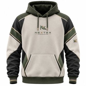Sweat-shirt à capuche pour homme Nexttex Corporation, manches raglan, design coloré, respirant, décontracté, pour l'automne - Product Image 6