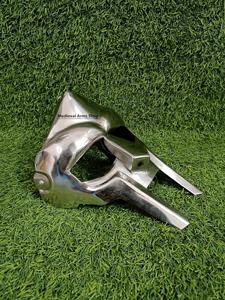 Máscara Facial de Gladiador de Acero Suave Estilo Caballero Medieval MF Doom Mad-villain Forjada a Mano para Disfraces de Cosplay y Reenactment para Adultos - Product Image 3