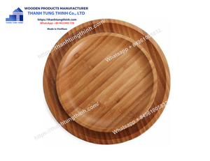 Bol en bois naturel à motifs variés, écologique, antibactérien, compatible lave-vaisselle, antidérapant, fabriqué au Vietnam - Product Image 6
