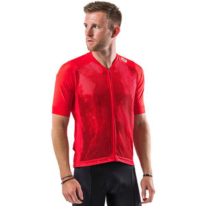 เสื้อเจอร์ซีย์ตาข่ายลายพรางแบบกำหนดเอง แขนสั้น คอวี พิมพ์ลายตาข่าย โพลีเอสเตอร์ 100% เสื้อเจอร์ซีย์พิมพ์ลายพราง - Product Image 4