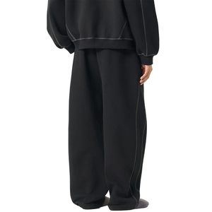 กางเกงจ็อกเกอร์ชายหญิง เอวยางยืด มีเชือกผูก ทรงขาตรง หลวม สบายๆ สไตล์สตรีทแวร์ รับทำโลโก้ตามสั่ง ผู้ผลิต OEM ODM - Product Image 6