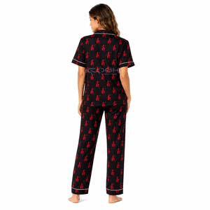 Cosh International High Quality low MOQ and <b>cheap</b> price Delta Sigma 2 Piece ladies Nightdress casual 2 piece set Slim Skinny Set - Product Image 3