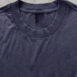 Camiseta Oversize Vintage Lavada y Desgastada para Hombre, Estilo Urbano, con Dobladillo Deshilachado, de Algodón, con Logotipo Personalizado, Casual, Ecológica y Transpirable - Product Image 3