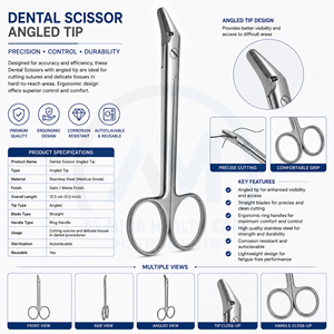 Ciseaux de coupe de fil chirurgical Al Mida Healthcare certifiés CE Classe II, 4,75 pouces, en acier inoxydable orthodontique, instrument dentaire - Product Image 6