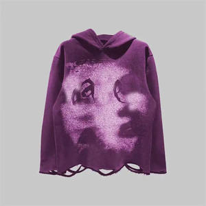 Oferta Especial: Sudaderas con Capucha para Hombre, Personalizadas con Estampado, Oversize, con Lavado Ácido, Efecto Desgastado y Bajo sin Rematar - Product Image 6