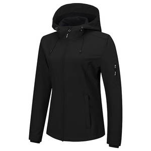 Chaqueta Softshell para Mujer con Forro Polar y Capucha, Ligera, Cortavientos, Impermeable y Aislante para Actividades al Aire Libre - Product Image 1