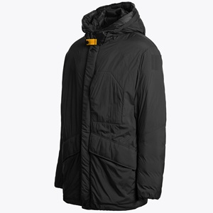 Chaqueta para Hombre de Color Negro con Capucha, Cortavientos, Impermeable, Chaleco, Cárdigan, Parka - Product Image 1