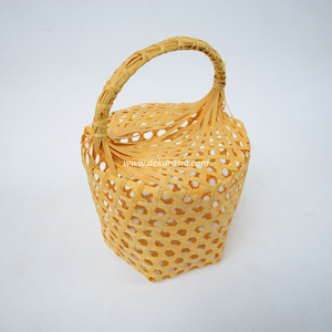 Natural Handmade Bamboo Woven <b>Storage</b> Basket Eco Friendly Decorative <b>Egg</b> Holder for Home Decor - Product Image 6