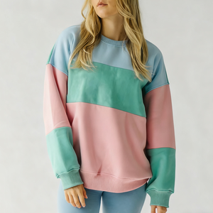 Compre al por Mayor Sudaderas de Cuello Alto para Mujer, Suaves y Cómodas, de Felpa, Casuales, de Manga Larga, Cálidas, con Logotipo Personalizado en la Parte Delantera, 100% Algodón - Product Image 3