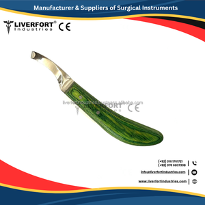Lot de 2 couteaux de fermeur réutilisables pour sabots, droitiers et gauchers, lames en acier inoxydable ultra-affûtées, coupe-sabots pour bétail - Product Image 5