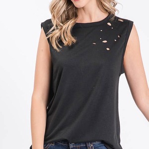 Custom Women's Rhinestone Tank <b>Top</b> | 250GSM 100% Cotton Fitted Bling <b>Crystal</b> Logo Streetwear - Product Image 6