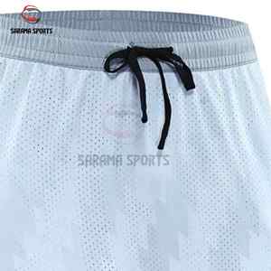 Shorts de basketball personnalisés légers et respirants en maille polyester avec design rayé pour hommes - Product Image 4
