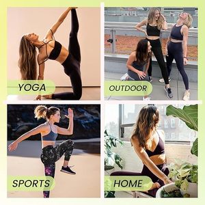ชุดโยคะ 2 ชิ้น ชุดออกกำลังกายสำหรับผู้หญิง กางเกงรัดรูปสำหรับฝึกซ้อมกีฬา สวมใส่โลโก้แบบกำหนดเอง ชุดโยคะฟิตเนสสำหรับผู้หญิง - Product Image 6