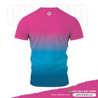 T-shirt de cyclisme pour homme, écologique, antibactérien, coupe-vent, imprimé, séchage rapide, qualité supérieure, tissu Spandex/Polyester, demi-manches