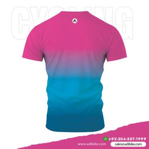 เสื้อยืดปั่นจักรยานสำหรับผู้ชายผ้าโพลีเอสเตอร์แห้งเร็วแบบครึ่งแขนระบายอากาศได้ดีเทคนิคการพิมพ์ลายขนาดใหญ่พิเศษ - Product Image 3