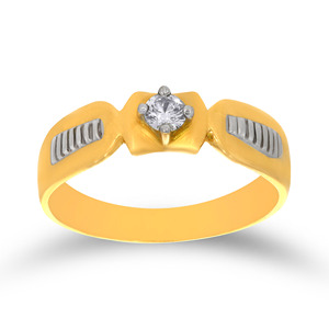 Charming King <b>Men</b> Solitaire Band <b>Ring</b> Elegant Vintage Inspired Halo <b>Ring</b> with Pave <b>Set</b> Accents - Product Image 1