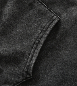 Hoodie streetwear personnalisé à fermeture éclair, coton lourd, coupe ample, fabricant OEM ODM Pakistan - Product Image 5