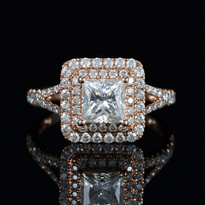 Custom Igi Report 14k Gold Lab Grown Diamond <b>Silver</b> 925 <b>Rings</b> VVS VS CVD <b>Emerald</b> 1ct 2carat 3carat 4carat Lab Grown Diamond <b>Ring</b> - Product Image 1