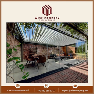 WISE COMPANY <b>Sliding</b> Glass Door Aluminum Frame Powder Coated Modern Villa Outdoor Use Windproof All Seasons Black Silver <b>White</b> - Product Image 6
