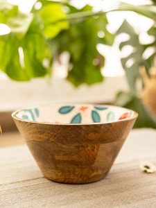 Tazón Hecho a Mano con Diseño Floral de Granada, Técnica de Esmaltado, para Servir Alimentos, Regalo, Vajilla Esmaltada Premium - Product Image 2