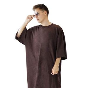 Camiseta 100% Algodón Ecológica de Alta Calidad, Estilo Oversize con Hombros Caídos, Cuello Redondo, Estampada, Informal, para Gimnasio, Estilo Hip Hop - Product Image 1