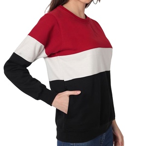 Nouvelle Arrivée Sweat-shirts Slim Respirants pour Femmes Broderie Frontale Personnalisable Couleur Unie Meilleures Ventes Hiver - Product Image 6