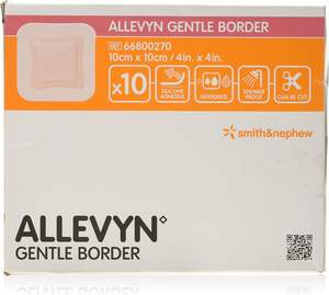 Pansement adhésif pour plaies Allevyn Gentle Border 10 cm x 10 cm (lot de 10) - 66800270 - Product Image 1