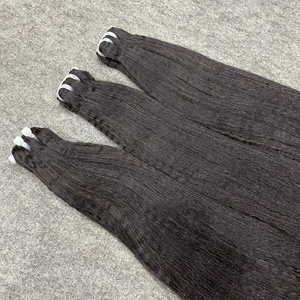 Artículos Populares: Cabello Humano Vietnamita 100% Natural, Color Negro, Trama Rizada Lisa, Puntas Gruesas, Sin Enredos, Sin Caída, Precio al por Mayor - Product Image 1