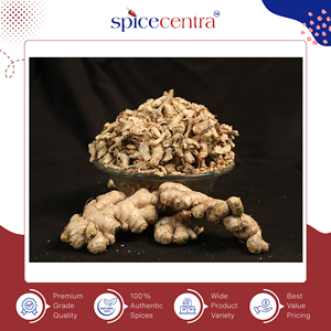 Fabricant d'origine indienne Spicecentra, gingembre en flocons séché cru de qualité supérieure, 100% pur, biologique, de qualité alimentaire, fabriqué en Inde, 12 mois - Product Image 2