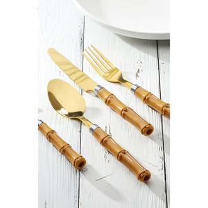 Meilleures ventes, ensemble de couverts modernes de luxe en acier inoxydable, couteau à long manche plaqué argent, fourchette, cuillère-ensembles de couverts de qualité supérieure - Product Image 2