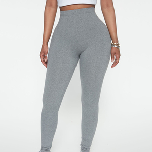 High Quality Slim Fit Casual Mid Waist Women Leggings Breathable Quick Dry OEM Service - Product Image 1