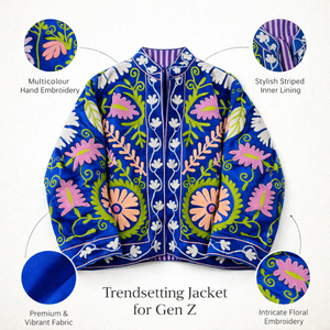 Chaqueta Bomber de Terciopelo Premium para Mujer, Bordada con Flores, Cuello Alto, Ropa de Invierno de Boutique, Venta al Por Mayor - Product Image 2