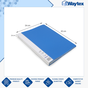 Wholesale Quantity Exporter of Good Quality <b>Document</b> File <b>Folder</b> <b>A4</b> Premium Customisable Display Book, 120 Pages, 60 Pockets - Product Image 3