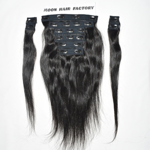 Extensiones de Cabello Humano Remy Premium con Clip, Postizo Natural Grueso, Trama Invisible Sin Costuras, Doble Trama, Cabello Liso Suave y Sedoso - Product Image 3