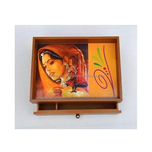 Pegatina decorativa colorida con joyero de madera esmaltado, logotipo personalizado estampado, diseñador impreso de madera - Product Image 4