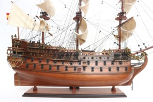 Best Selling - SAN FELIPE WOOD FINISHED - Handcrafted Wooden Spanish Tall Ship Polished Model From Vietnam Manufacturer - Product Image 6