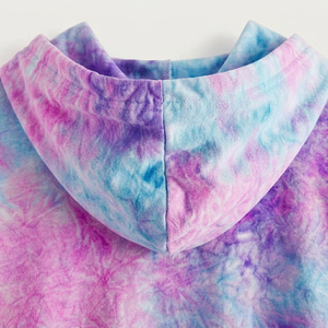 เสื้อฮู้ดดี้ผู้หญิงทรงหลวม สปอร์ต ดีไซน์หรูหรา ทนทาน ตัดเย็บอย่างดี ผ้าคอตตอนผสมคุณภาพสูง ย้อมสีแบบไทได - Product Image 6